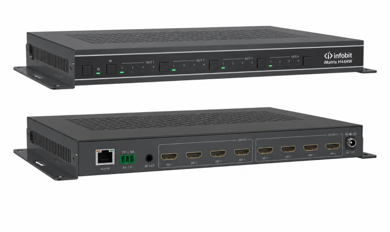 Бесподрывный матричный коммутатор Infobit iMatrix H44HW